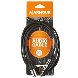 Armour CJPM10 HP XLRm to 1/4" TRS Cable 10ft