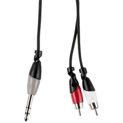 Armour RCA26S 1/4" TRS to 2 X RCA Cable