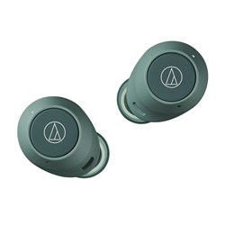 Audio Technica CKS30TW Truly Wireless Noise-Cancelling Earbuds (Green)