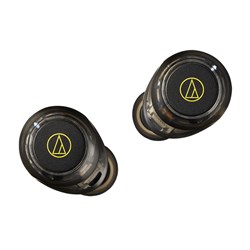 Audio Technica CKS30TW Truly Wireless Noise-Cancelling Earbuds (Transparent Black)