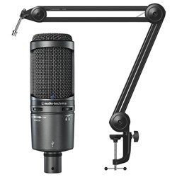 Audio Technica AT2020USB+ USB Condenser Microphone w/ Boom Arm