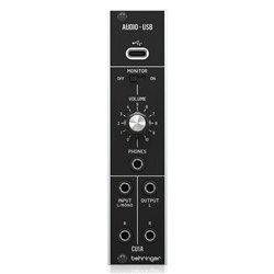 Behringer CU1A 2-Input/ 2-Output USB-C Audio Interface Module for Eurorack