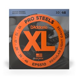 D'Addario EPS510 XL Pro Steels Electric Guitar Strings - Regular Light (10-46)