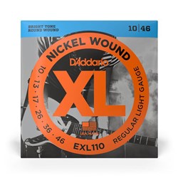 D'Addario EXL110-B25 Nickel Wound Electric Guitar Strings 25-Pack-Regular Light (10-46)