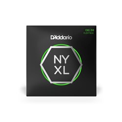 D'Addario NYXL0838 Nickel Wound Electric Guitar Strings - Extra Super Light (8-38)