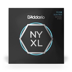 D'Addario NYXL1138PS Nickel Wound E9 Pedal Steel Guitar Strings Regular-Light (11-38)