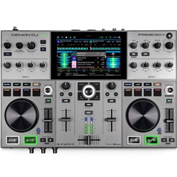 Denon Prime Go + 2-Deck Rechargeable Smart DJ Console w/ 7" Touchscreen