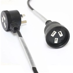 DL Power Extension Cable w/ Piggyback Plug (1m)