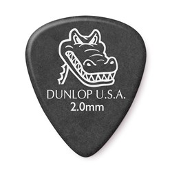 Dunlop Gator Grip Guitar Pick 12-Pack - Black (2.00mm)