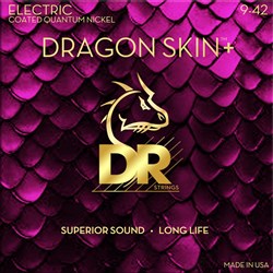 DR Dragon Skin + Electric Guitar Strings (9-42)