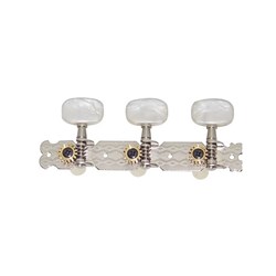 Dr. Parts 601 Classical Machine Heads (Nickel Plated w/ Pearloid Buttons)