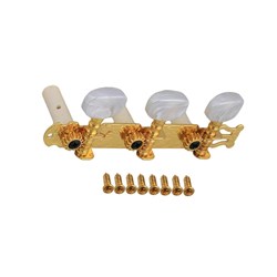 Dr. Parts 606 Classical Machine Heads (Gold Plated w/ Pearloid Buttons)