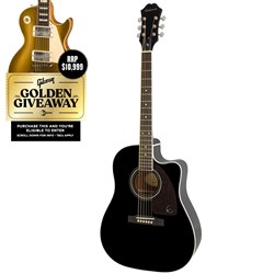 Epiphone J-45 EC Studio Acoustic Guitar (Ebony)