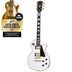 Epiphone 'Inspired By Gibson Custom' Les Paul Custom (Alpine White) inc Hard Case