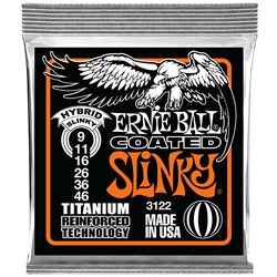 Ernie Ball Extra Slinky Coated Titanium RPS Electric Guitar Strings (9-46)