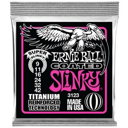 Ernie Ball Extra Slinky Coated Titanium RPS Electric Guitar Strings (9-42)