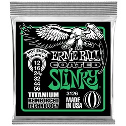 Ernie Ball Extra Slinky Coated Titanium RPS Electric Guitar Strings (12-56)