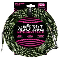 Ernie Ball Wide 3 Neoprene Polylock Comfort Guitar Strap - (Black)