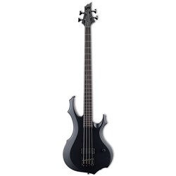 ESP LTD F-4 Black Metal 4-String Bass Guitar (Black Satin)