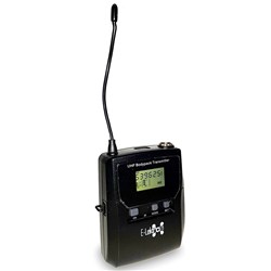 E-lektron Bodypack UHF Transmitter w/ Headset & Lapel Mic for IU-4013 & IU-2080