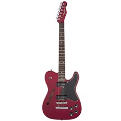 Fender Jim Adkins JA-90 Telecaster Thinline (Crimson Red Transparent)