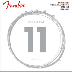 Fender Super 250M Electric Guitar Strings Nickel Plated Steel Ball End Medium (11-49)