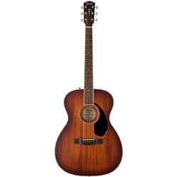 Fender PO-220E Orchestra Acoustic All Mahogany Ovangkol FB (Aged Cognac Burst)