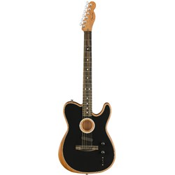 Fender American Acoustasonic Telecaster Ebony Fingerboard (Black) inc Gig Bag