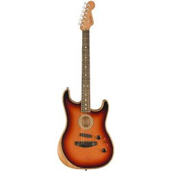 Fender American Acoustasonic Stratocaster Ebony Fingerboard (3-Color Sunburst) inc Gig Bag