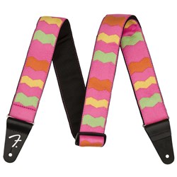 Fender MonoNeon Woven Strap (Neon Pink) 2"