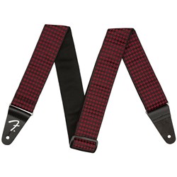 Fender Houndstooth Jacquard Strap Red 2"