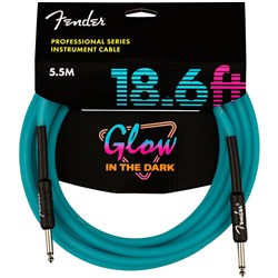 Fender Professional Glow in the Dark Cable - 18.6' (Blue)