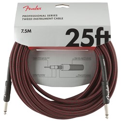 Fender Professional Series Instrument Cable 25' (Red Tweed)