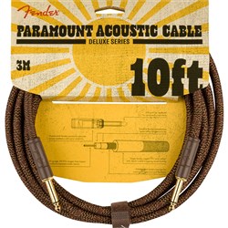 Fender Paramount Acoustic Instrument Cable 10' (Brown)