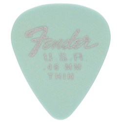 Fender Dura-Tone Delrin Pick 351 Shape 12-Pack (Thin) Daphne Blue