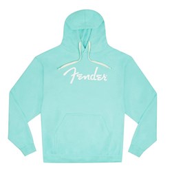 Fender Spaghetti Logo Hoodie (Daphne Blue) Large