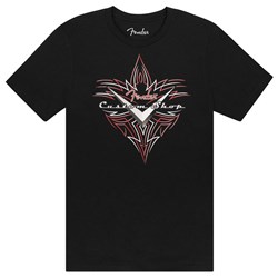 Fender Custom Shop Pinstripe T-Shirt (Black) Large