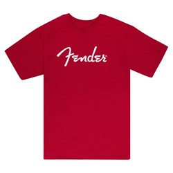 Fender Spaghetti Logo T-Shirt (Dakota Red) Large