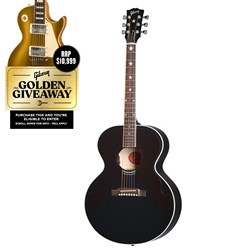 Gibson J-180 Everly Brothers Acoustic Guitar w/ Pickup (Ebony) inc Hardshell Case