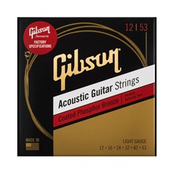 Gibson Coated Phosphor Bronze Acoustic Guitar Strings Light 12 - 53