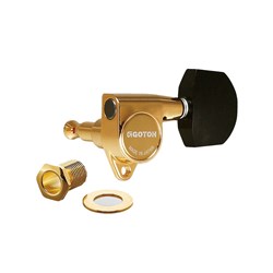 Gotoh Deluxe Chrome Machine Heads (18 To 1 Gear Ratio) (Gold)