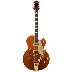 Gretsch G6120TG-DS Players Edition Nashville DS w/ Bigsby Ebony FB (Roundup Orange)