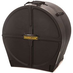 Hardcase HNMB28 Marching 28" Bass Drum Case w/ Wheels (Black)