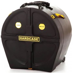 Hardcase HNMT14H12 Standard 14" x 12" Tenor Case w/ Wheels (Black)