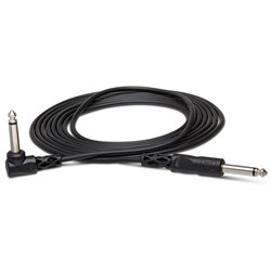 Hosa CPP110R 1/4" TS Straight to RA 14" TS Cable (10ft)