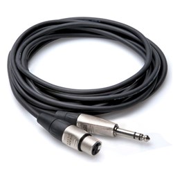 Hosa HXS-010 REAN XLR(F) to 1/4" TRS Pro Balanced Interconnect (10ft)