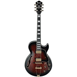 Ibanez AG95QA Artcore Hollowbody Electric Guitar (Dark Brown Sunburst)