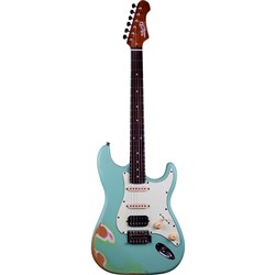 Jet JS-400 SFG RLC HSS Electric Guitar Rosewood F/Board (Seafoam Green Relic)