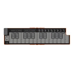 Korg nanoKEY Fold 25-Key Foldable MIDI Keyboard (Lava Orange)