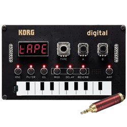 Korg Nu:Tekt NTS-1 DIY Synth Kit w/ Bonus Intune 1/8" to 1/4" Adapter